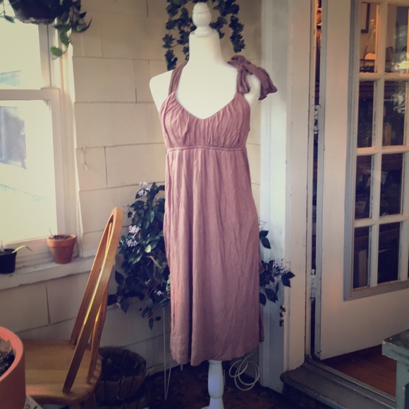 Draped back dusty rose dress - Picture 2 of 3